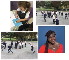 Year 1 have been learning about Maggie Aderin-Pocock this week.  They were inspired by her story and how she worked hard to become a space scientist, battling with her dyslexia. They ventured into space and recreated the asteroid belt around the sun.