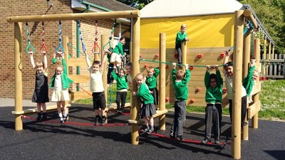 Our new KS1 playground equipment is open!