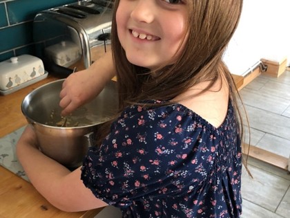 Sophia from Newton class has been making Anglo Saxon oat biscuits as part of her themed learning project!