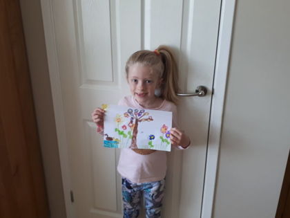 Emilia from Holmes class has been learning all about Spring, making chocolate chip cookies and playing with her cat Sid.