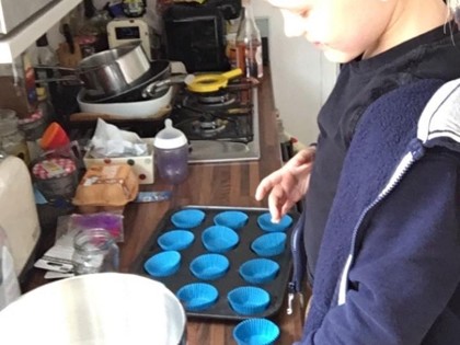 Max from Turner class has been practising his cooking and turning his artistic skills to his Andy Warhol live installation.