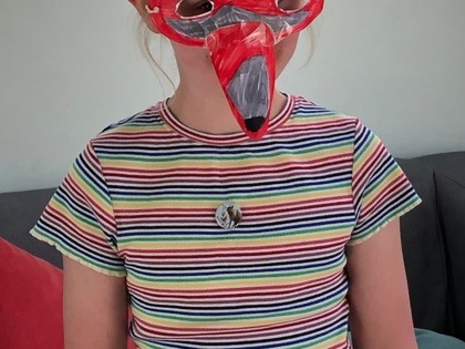 Olive from Pankhurst class has been enjoying the themed learning and has learnt about red wolves, she enjoyed making the mask. Corin from Turner class is really enjoying learning about Paddington and Spectacled Bears.