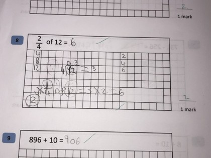 Ruby has been practising showing her working out for her maths questions and has been doing brilliantly! Two days in a row this week she has scored 10/10! We’ve been practising taking our time, going back to check working out to spot any little mistakes..