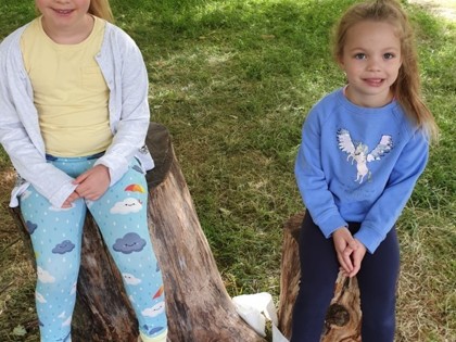 Poppy from Attenborough class and Grace from Holmes class have been enjoying walks in the park. Poppy is enjoying writing her letter and Grace enjoyed researching and writing about her inspirational person.