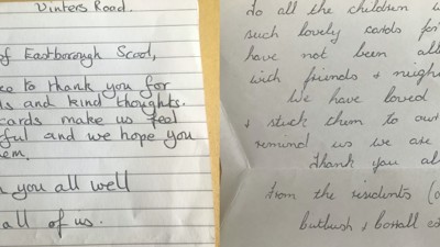 Be kind: more thank you letters from the residents of Cutbush and Corrall